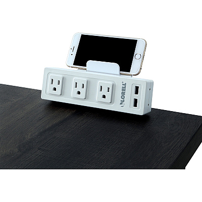 Lorell Desktop AC Power Center with USB Charger (LLR33997)