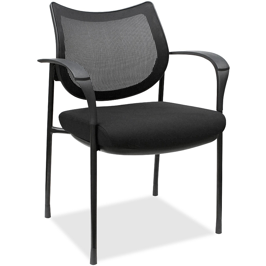 Lorell Mesh Back Guest Chair with Arms (LLR60511)