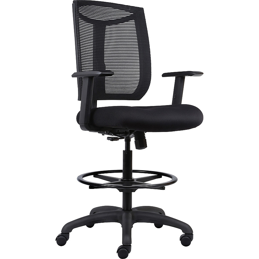 Lorell Air Grid Seat Swivel Stool (LLR83101)