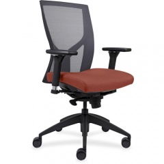 Lorell High-Back Mesh Chairs with Fabric Seat (83109A203)
