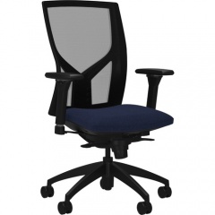Lorell High-Back Mesh Chairs with Fabric Seat (83109A204)