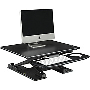Lorell Electric Desk Riser with Keyboard Tray (LLR99552)