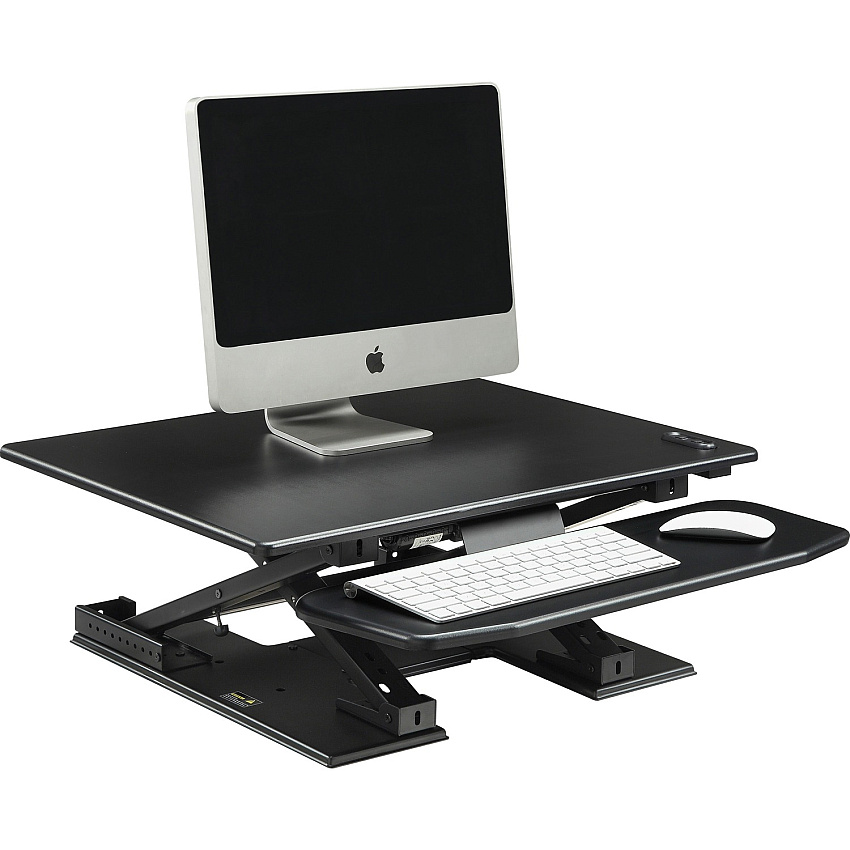 Lorell Electric Desk Riser with Keyboard Tray (LLR99552)