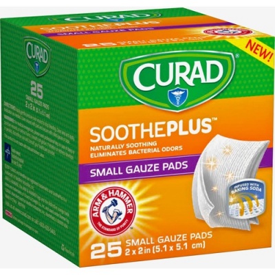 Curad SoothePlus Medium Non-stick Pads (CUR202225AH)