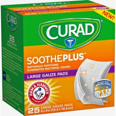 Curad SoothePlus Medium Non-stick Pads (CUR204425AH)