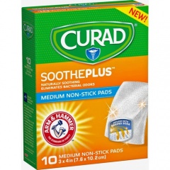 Curad SoothePlus Medium Non-stick Pads (CUR47134AH)