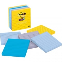 Post-it Super Sticky Lined Notes - New York Color Collection (6756SSNY)