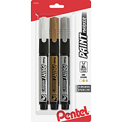 Pentel Opaque Bullet Tip Paint Markers (PENMMP20BP3M1)