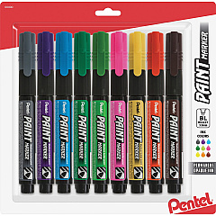 Pentel Opaque Bullet Tip Paint Markers (PENMMP20BP9M)