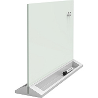Quartet Magnetic Desktop Glass Dry-Erase Panel (QRTGDP1723W)