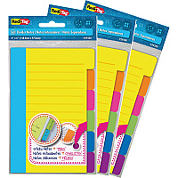 Redi-Tag Assorted Tab Ruled Sticky Notes (RTG10245)