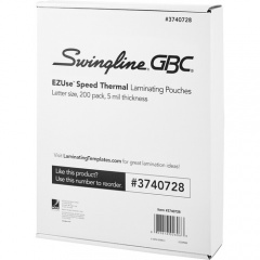 GBC EZUse Speed Format Thermal Laminating Pouches (3740728)