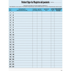 Tabbies Patient Sign-in Label Forms (14541)