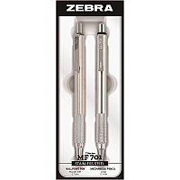 Zebra STEEL 7 Series M/F 701 Mechanical Pencil & Ballpoint Pen Set (ZEB10519)