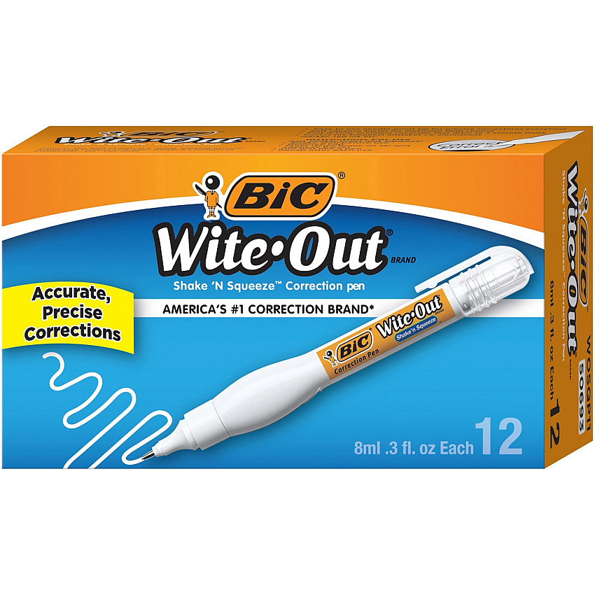 Wite-Out Shake 'N Squeeze Correction Pen (BICWOSQP11BX)