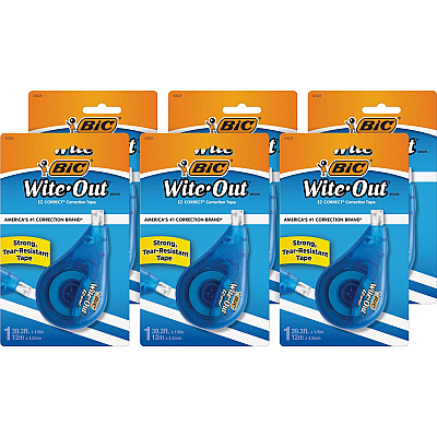 BIC EZ Correct Correction Tape (BICWOTAPP11BX)