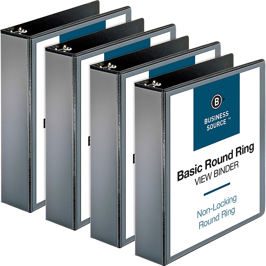 Business Source Round-ring View Binder (BSN09956BD)