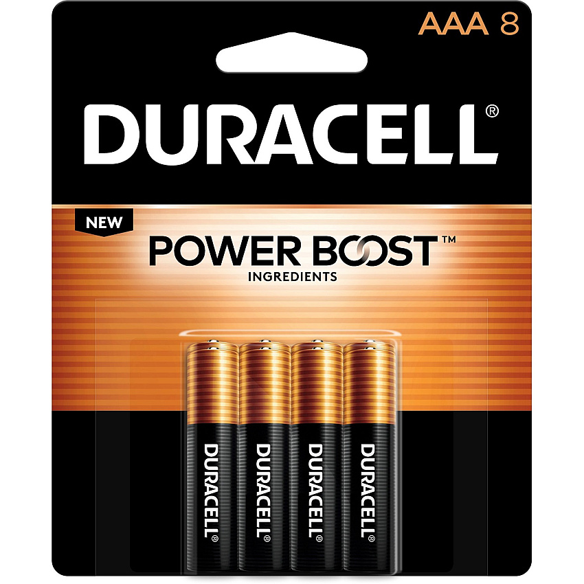 Duracell Coppertop Alkaline AAA Battery 8-Packs (DURMN2400B8ZCT)