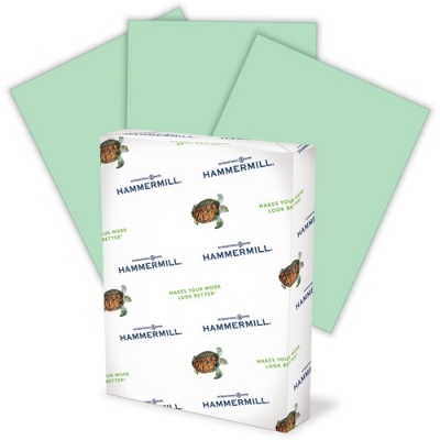 Hammermill Paper for Copy 8.5x11 Colored Paper - Green - Recycled - 30% Recycled Content (103366CT)