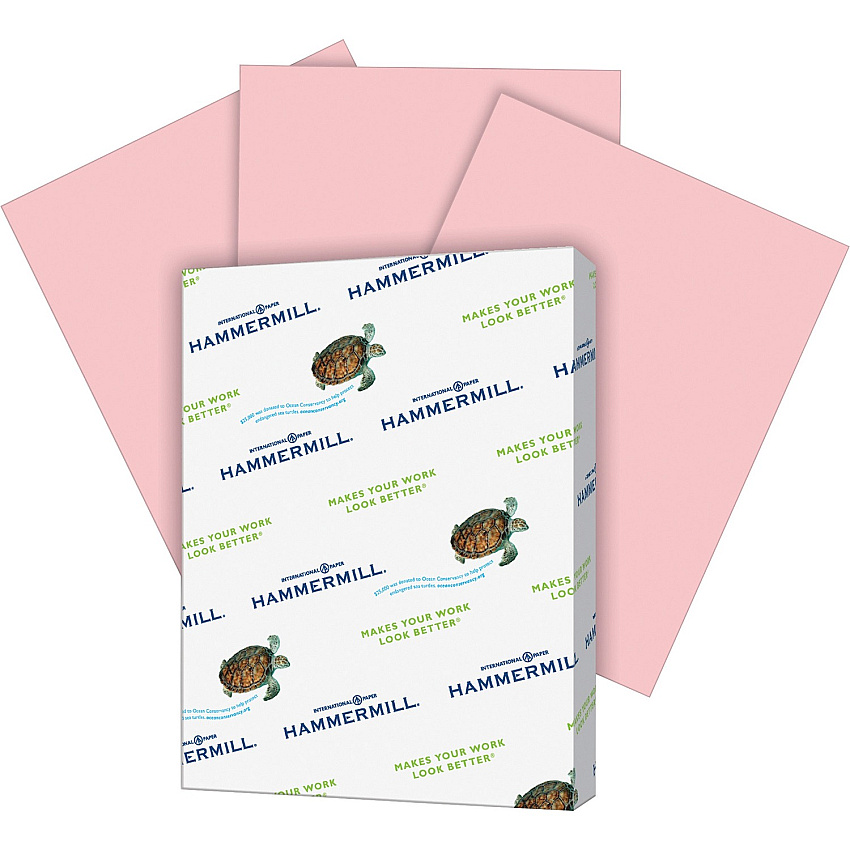Hammermill Colors Recycled Copy Paper - Pink (HAM103382CT)