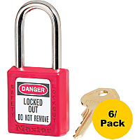Master Lock Danger Red Safety Padlock (MLK410REDPK)
