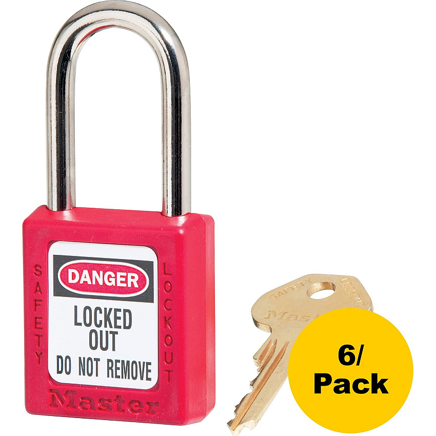 Master Lock Danger Red Safety Padlock (MLK410REDPK)