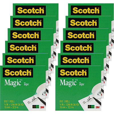 Scotch 3/4"W Magic Tape (MMM810341296PK)