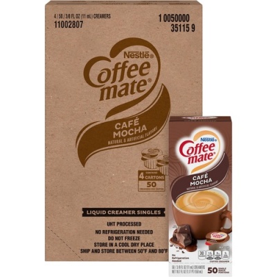 Coffee-mate Coffee-mate Cafe Mocha Gluten-Free Liquid Creamer - Single-Serve Tubs (35115CT)