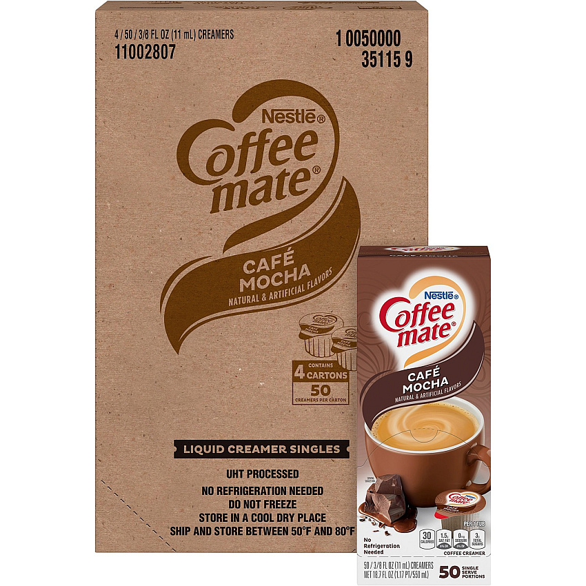Coffee-mate Coffee-mate Cafe Mocha Liquid Creamer Singles - Gluten-Free (NES35115CT)
