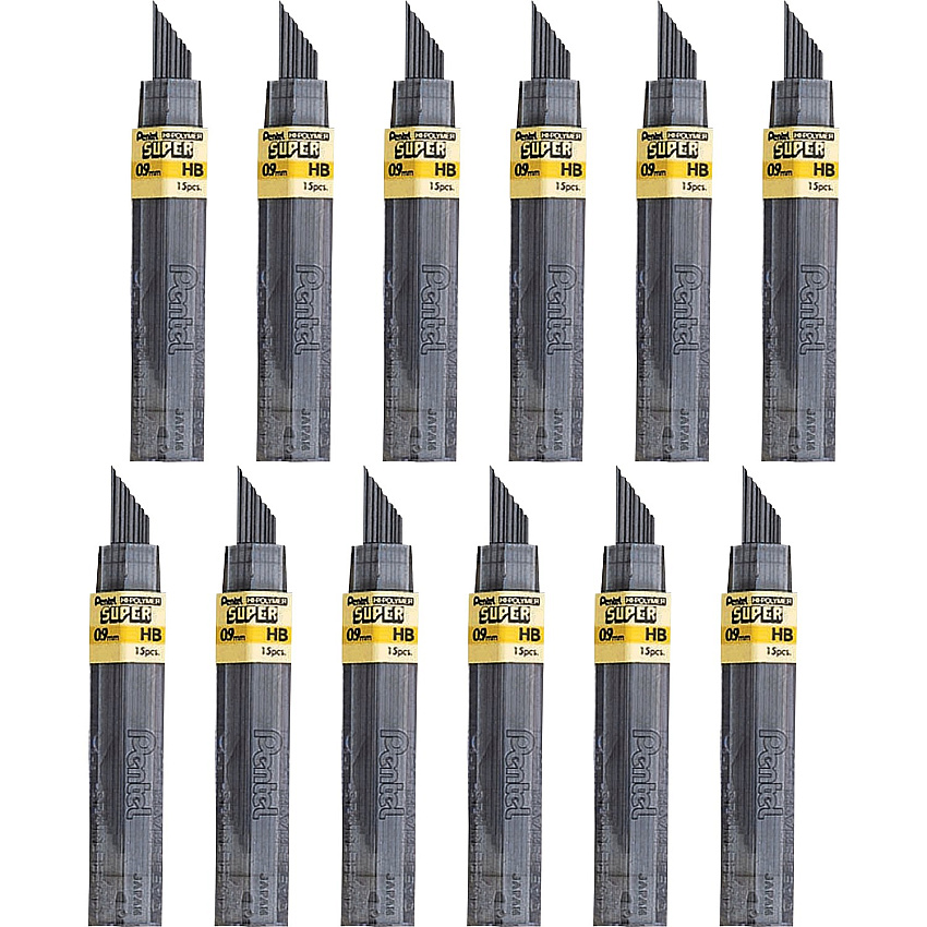 Pentel Super Hi-Polymer Leads (PEN509HBBX)