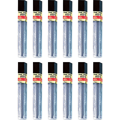 Pentel Super Hi-Polymer Leads (PENC505HBBX)
