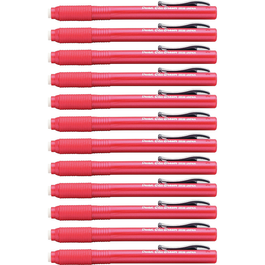 Pentel Rubber Grip Clic Eraser (PENZE22BBX)