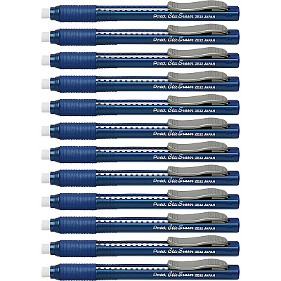 Pentel Rubber Grip Clic Eraser (PENZE22CBX)