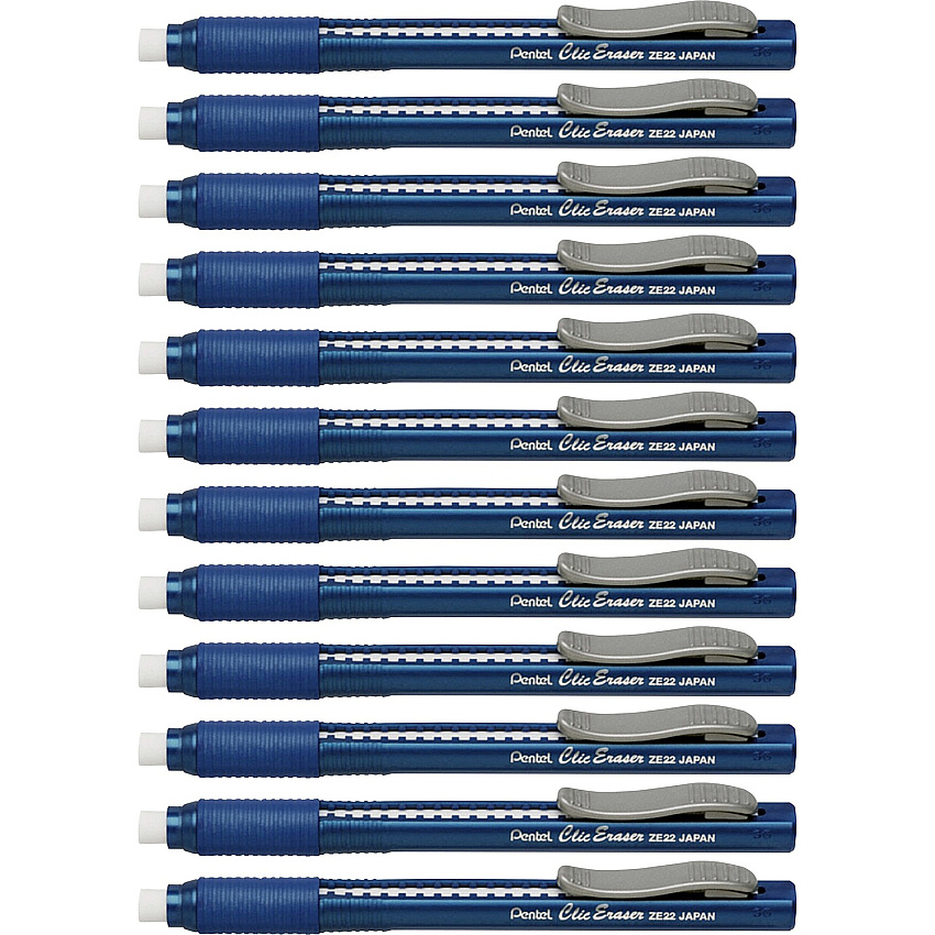 Pentel Rubber Grip Clic Eraser (PENZE22CBX)