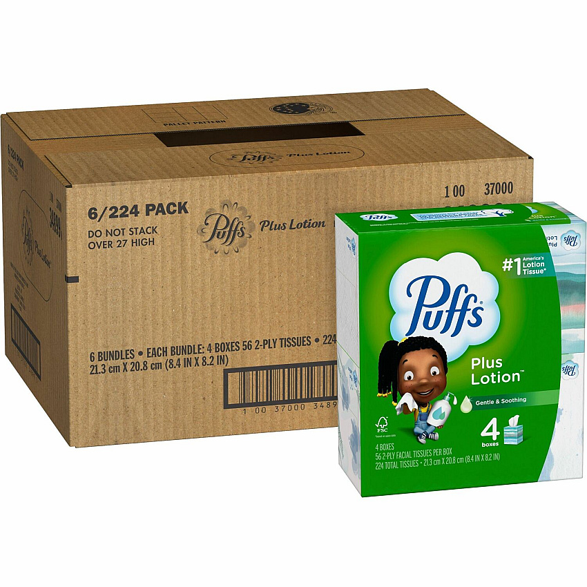 Puffs Plus Lotion Facial Tissues (PGC34899CT)