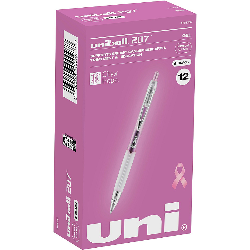 uniball 207 Pink Ribbon Gel Pens (UBC1745267BX)