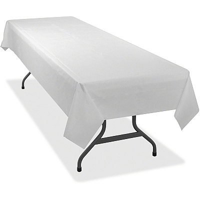 Tablemate Heavy-duty Plastic Table Covers (TBL549WHCT)