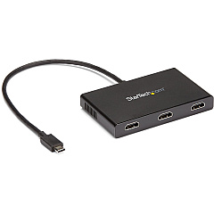 StarTech 3-port Usb-c To Hdmi Mst Hub - 4k Multi-monitor Video Splitter For Usb C Windows Devices - Thunderbolt 3 Compatible (MSTCDP123HD)