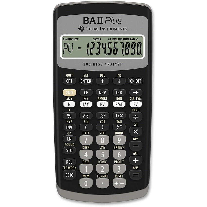 Texas Instruments BA-II Plus Advance Financial Calculator