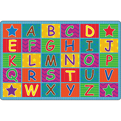 Flagship Carpets Cheerful Alphabet Classroom Rug (FE33422A)