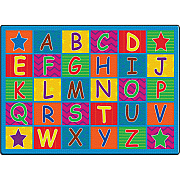 Flagship Carpets Cheerful Alphabet Classroom Rug (FE33432A)