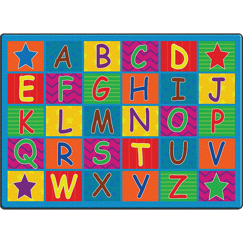 Flagship Carpets Cheerful Alphabet Classroom Rug (FE33432A)