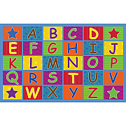 Flagship Carpets Cheerful Alphabet Classroom Rug (FE33444A)