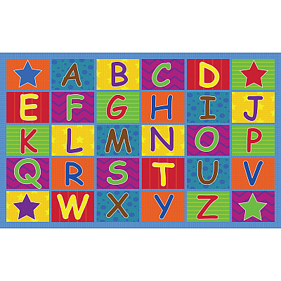 Flagship Carpets Cheerful Alphabet Classroom Rug (FE33444A)