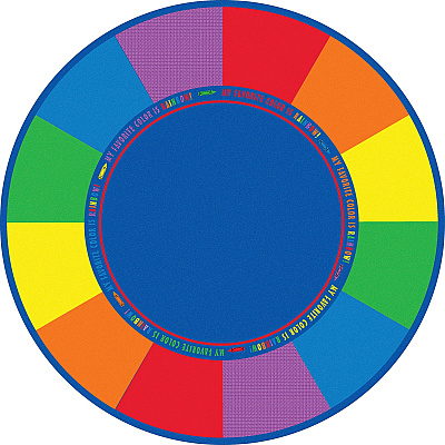 Flagship Carpets Favorite Color Round Seating Rug (FE40127A)