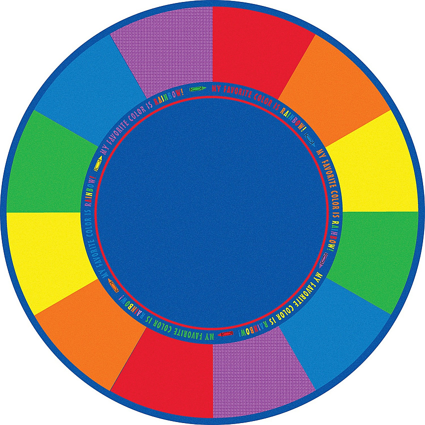 Flagship Carpets Favorite Color Round Seating Rug (FE40127A)