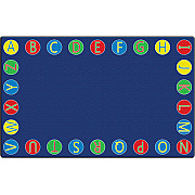 Flagship Carpets Alphabet Circles Seating Rug (FE40558A)