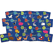 Flagship Carpets Alphabet Animal Seating Squares (FE405STA)