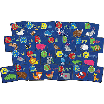Flagship Carpets Alphabet Animal Seating Squares (FE405STA)