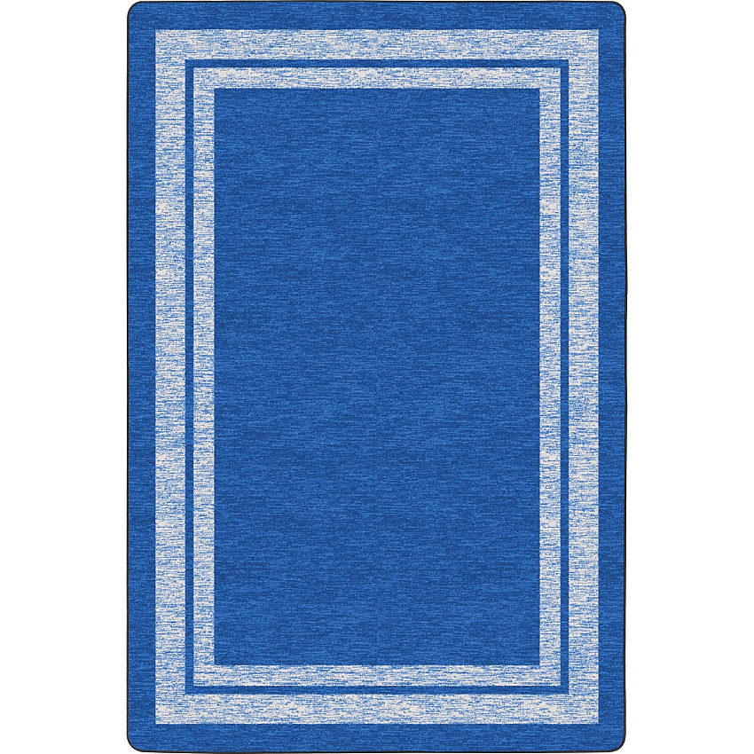 Flagship Carpets Double Light Tone Border Blue Rug (FE42244A)